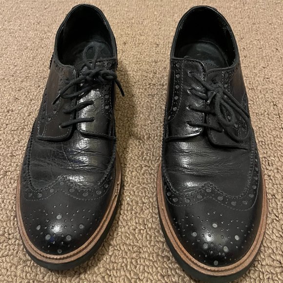 Roots Leather Brogue Oxford Shoes - Picture 4 of 6